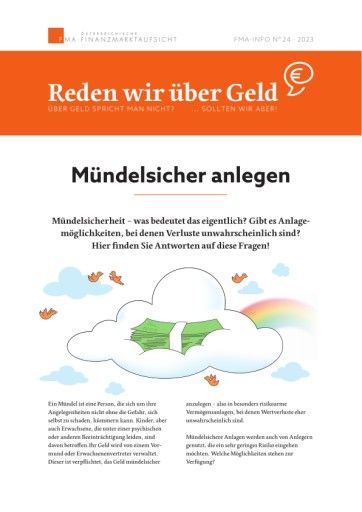 Vorschau Bild von Reden wir über Geld Nr. 24 "Mündelsicherheit"