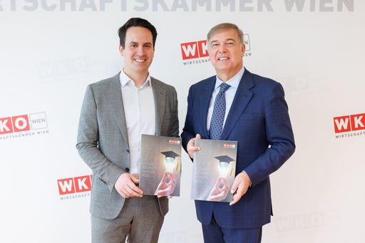Vizebürgermeister Christoph Wiederkehr und WK
Wien-Präsident Walter Ruck
