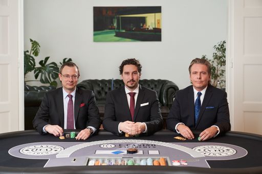 Die drei erfahrenden Glücksspielmanager Paul Vogel,
Niklas Sattler und Jonathan Lütkenhorst (v.r.) haben große Pläne