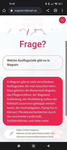 Vorschau Bild von Screenshot: Dialog mit dem AI-Concièrge