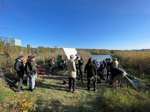  Dreharbeiten am Wienerbergteich für den Kinofilm
"Rickerl", Regie: Adrian Goiginger, Produktion: 2010 Entertaiment
GmbH