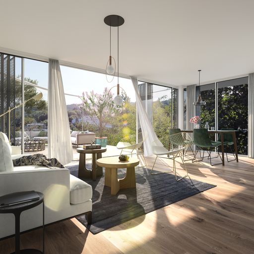 Vorschau Bild von Das Luxusvillenprojekt The Unique-Villen sowie der
Altbau Gloria, beide entwickelt von 3SI Immogroup, sind auf der WIM
auch mittel VR-Brille „live“ besichtigbar.