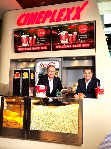 Christian Langhammer, CEO/Hauptgesellschafter
Constantin Film & Cineplexx Kinobetriebe, und Christof Papousek,
CFO/Co-Gesellschafter Constantin Film & Cineplexx Kinobetriebe.