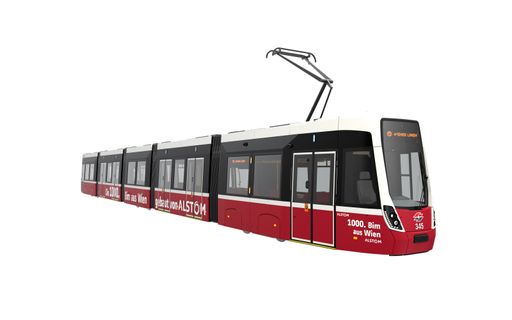 Vorschau Bild von Flexity Wien mit unverkennbaren Schriftzug