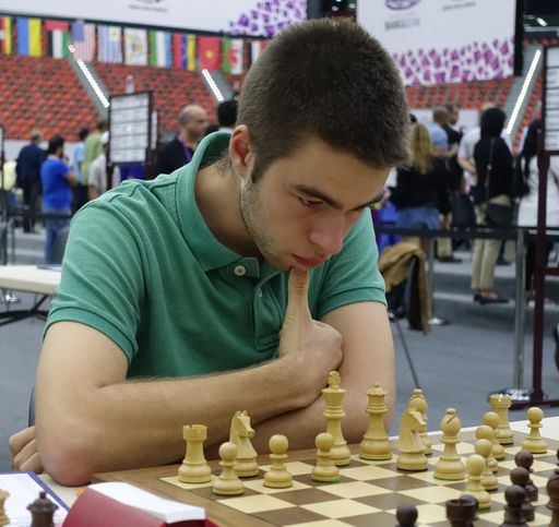 Valentin Dragnev bei der Schach-EM