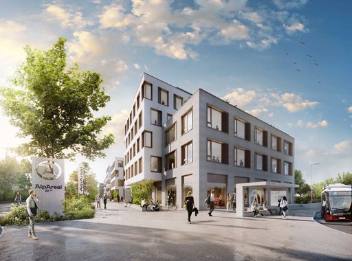  Grünes Licht für den neuen Business-Campus AlpAreal
Salzburg Wals. Die Kufsteiner BODNER Gruppe wird in der Salzburger
Gemeinde Wals-Siezenheim das AlpAreal Salzburg Wals errichten.
Bereits im April soll der Baustart erfolgen. © Zechner-Grabher –
Flenreisz visual studio