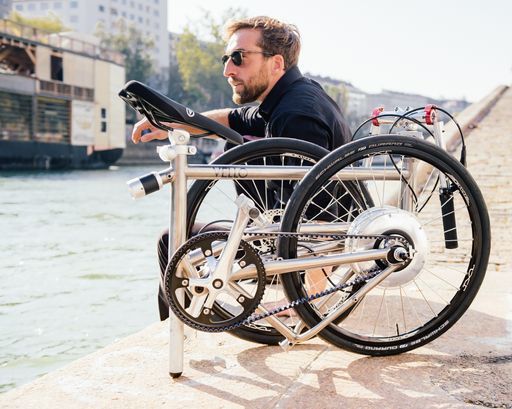 Vorschau Bild von Gefaltetes VELLO Bike am Donaukanal