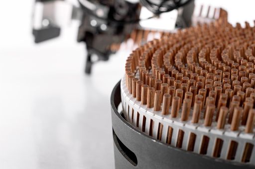 Ein mit LIGNOLOC® magazinierter FASCO® Nagelkopf,
der Gerätemarke von BECK.
