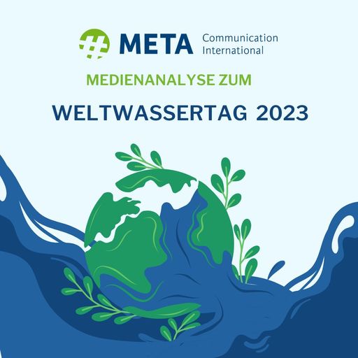 Eine Grafik, die anhand von Wasserelementen und
einer Weltkugel in blauen und grünen Farben den Weltwassertag
wiederspiegelt.