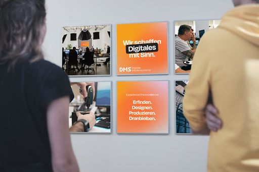 das neue Design von Digitale Mediensysteme: „Wir
schaffen Digitales mit Sinn“
