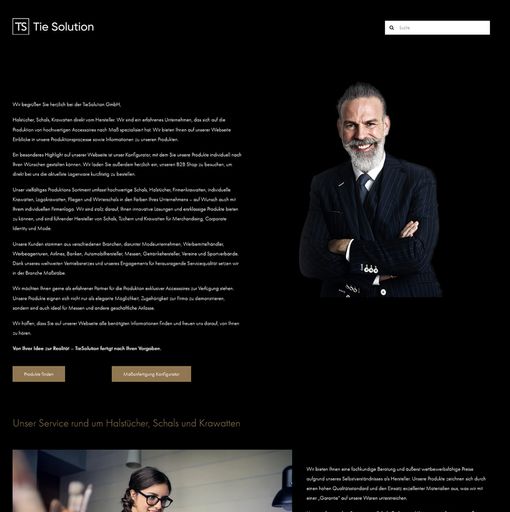 Tie Solution GmbH / Die Verwendung dieses Bildes für
redaktionelle Zwecke ist unter Beachtung aller mitgeteilten
Nutzungsbedingungen zulässig und dann auch honorarfrei.
Veröffentlichung ausschließlich mit Bildrechte-Hinweis.