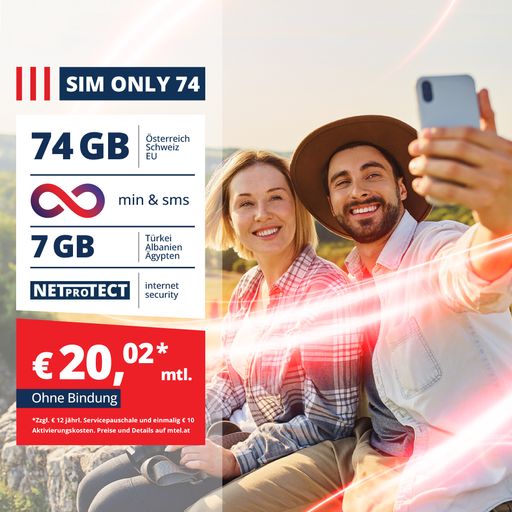 SIM ONLY 74 - TARIFVISUAL DER NEUEN KAMPAGNE