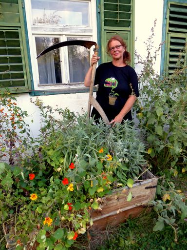Vorschau Bild von Klaudia Blasl gewinnt mit ihrem neuesten Roman
„Gärten, Gift und tote Männer“ Deutschen Gartenbuchpreis und
eröffnet Krimi- und Giftgarten