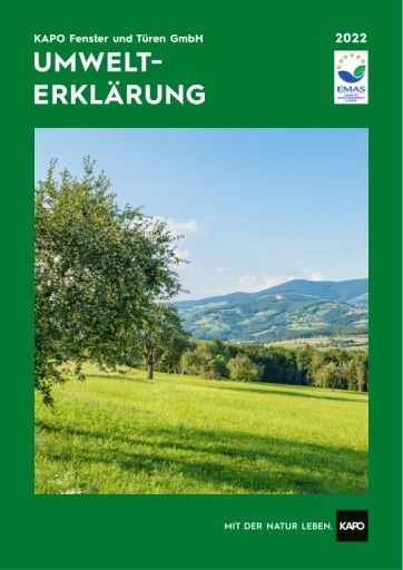 Vorschau Bild von Umwelterklärung KAPO Fenster und Türen GmbH (2022)