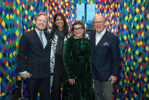 Vorschau Bild von „THE FEST – die praktische Übung: Dinner &
Künstler*innenfest“ im MAK, 13.4.2023: Leopold Grupp, Alyia
Brijnath, Lilli Hollein und Cornelius Grupp © Andreas Tischler/MAK