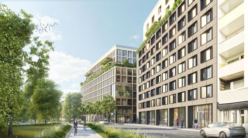 Quartier in Holzbauweise im 2. Bezirk Wien. Es
entstehen Wohnungen, City Appartments und Büros.