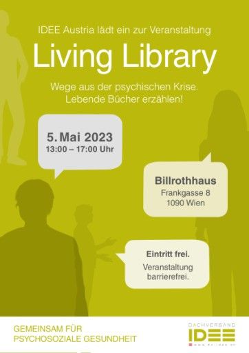  Folder zur "Living Library" mit detailierten Infos