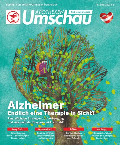 "Titelbild Apotheken Umschau 3B/2023 -
Österreich-Ausgabe" Die Verwendung dieses Bildes ist für
redaktionelle Zwecke bis zum 31.03.2026 zulässig, jedoch
ausschließlich mit Bezug auf die ursprüngliche Meldung und nur mit
vollständigem Bildrechtehinweis. / Die Verwendung dieses Bildes für
redaktionelle Zwecke ist unter Beachtung aller mitgeteilten
Nutzungsbedingungen zulässig und dann auch honorarfrei.
Veröffentlichung ausschließlich mit Bildrechte-Hinweis.