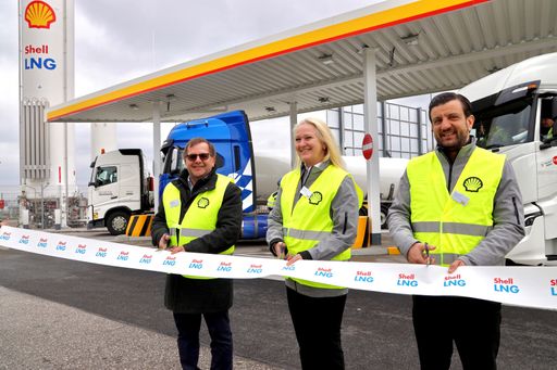 Eröffnung der ersten Shell LNG Tankstelle in
Österreich