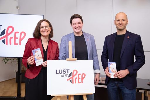 Vorschau Bild von Pressekonferenz der Österreichischen Aids Hilfen
zum Kampagnenstart "Lust auf PrEP"