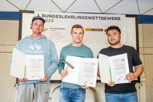  Preisträger Bundeslehrlingswettbewerb der
Pflasterer 2023