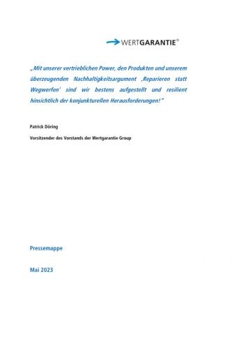 Vorschau Bild von Wertgarantie: Starkes Wachstum unter erschwerten Bedingungen - Geschäftsergebnisse 2022 (FOTO)