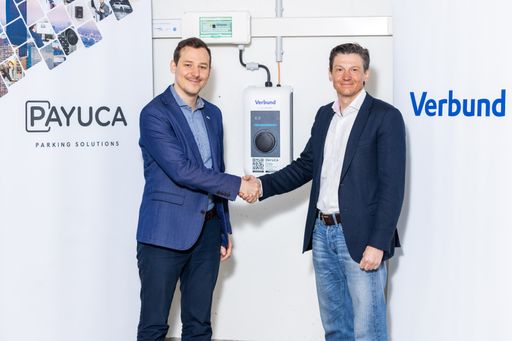  v.l.n.r.: Dominik Wegmayer, Co-CEO von PAYUCA, und
MMag. Martin Wagner, Geschäftsführer VERBUND Energy4Business GmbH