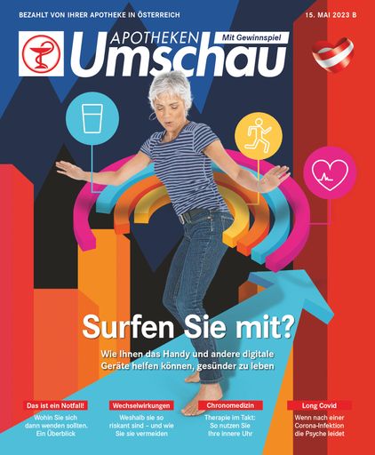 Mithilfe von Apps und Wearables wie Fitnessarmbändern können wir
täglich Daten sammeln über unseren Körper / Doch helfen diese Geräte
wirklich? "Titelbild Apotheken Umschau 5B/223" Fotocredit:
Composing: W&B/Christina Angele/Getty Images/Corbis RF
Stills/Monalyn Gracia. Die Verwendung dieses Bildes ist für
redaktionelle Zwecke bis zum 30.04.2026 zulässig, jedoch
ausschließlich mit Bezug auf die ursprüngliche Meldung und nur mit
vollständigem Bildrechtehinweis. / Die Verwendung dieses Bildes für
redaktionelle Zwecke ist unter Beachtung aller mitgeteilten
Nutzungsbedingungen zulässig und dann auch honorarfrei.
Veröffentlichung ausschließlich mit Bildrechte-Hinweis.