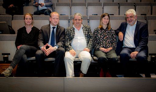 Die hochkarätige Diskussionsrunde zum Thema "Darf
die Karikatur alles?"