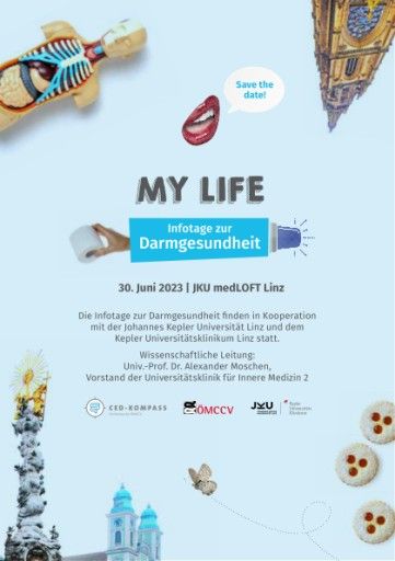  Veranstaltungshinweis "MY LIFE-Infotage zur Darmgesundheit" am 30.06. in Linz