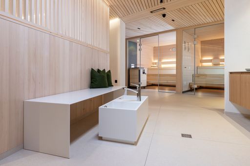  BILD zu OTS Himmlischer Wellnessbereich von KLAFS im Fastenkur
Hotel Engel: Das Hotel Engel in Hittisau im Bregenzerwald /
Vorarlberg hat sein Fastenkonzept mit einem entsprechenden
Wellnessbereich ergänzt – ausgestattet von Weltmarktführer KLAFS.