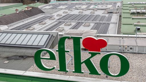 efko deckt künftig ein Viertel des
Jahresstrombedarfs mit Sonnenenergie.