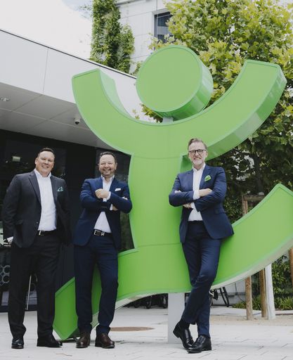  Vorstandsmitglied Markus Spellmeyer;
Vorstandsdirektor Christian Kladiva und CEO Ingo Hofmann (v.l.n.r.)