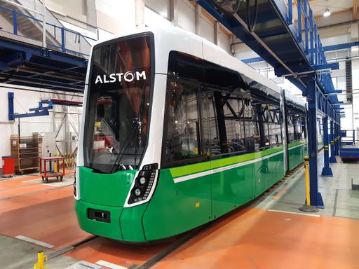  Flexity Graz aus dem Testbetrieb 2019 aufgenommen
im Alstom Werk in Wien