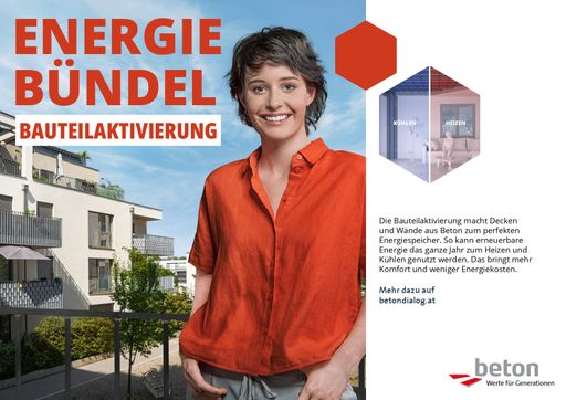 Vorschau Bild von Beton Dialog Österreich: Sujet Bauteilaktivierung
quer