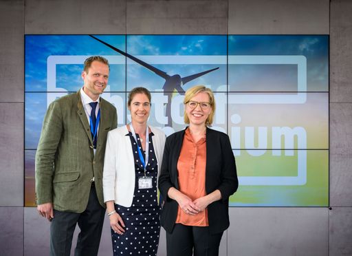 Rohstoffsymposium 2023: (v.l) Johann Eder, Petra
Gradischnig und Leonore Gewessler