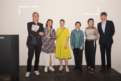 Pressekonferenz zur FOTO WIEN 2023 Felix Hoffmann,
Veronica Kaup-Hasler, Barbara Staudinger, Anja Manfredi, Hannahlisa
Kunyik und Cornelis van Almsich