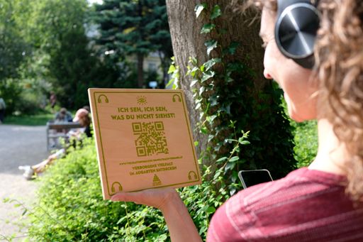 Interaktiver Audioparcours im Augarten