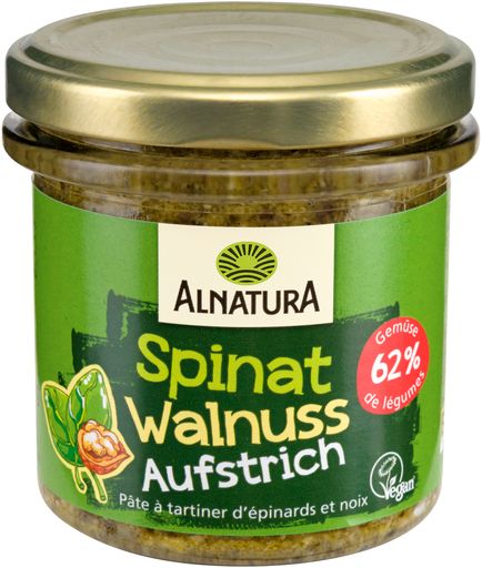 Alnatura Brotaufstrich Spinat-Walnuss / Die Verwendung dieses
Bildes für redaktionelle Zwecke ist unter Beachtung aller
mitgeteilten Nutzungsbedingungen zulässig und dann auch honorarfrei.
Veröffentlichung ausschließlich mit Bildrechte-Hinweis.