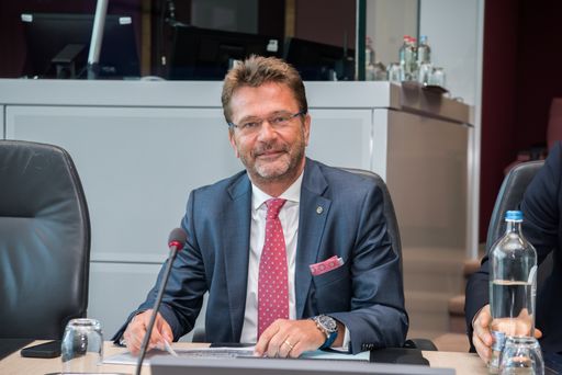 Vorschau Bild von Stefan Gubi im EU Parlament in Brüssel