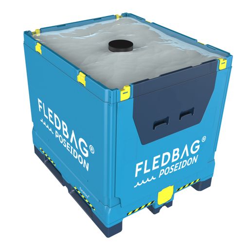 Vorschau Bild von FLEDBAG® POSEIDON - stapelbar - faltbares Design -
platzsparend - Starkes und robustes Material - Bag-in-Box-System -
Vollständig recycelbar