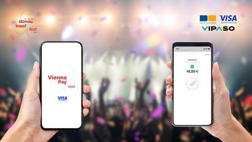  "ViennaPay" - in Zusammenarbeit mit Visa, Card
Complete und dem Donauinselfest