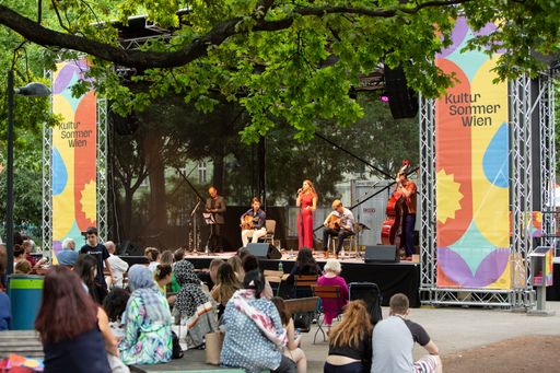 Kultursommer Wien 2022, Mortarapark, Belle Affaire © Judith
Stehlik