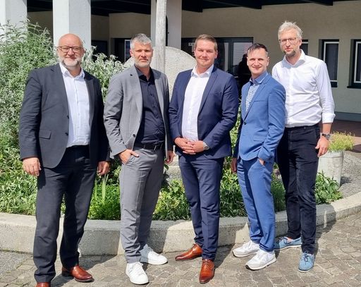  v. l. n. r. Erwin Smole, Michael Eisler, Lukas
Scherzenlehner, Harald Weiss, Fritz Ecker