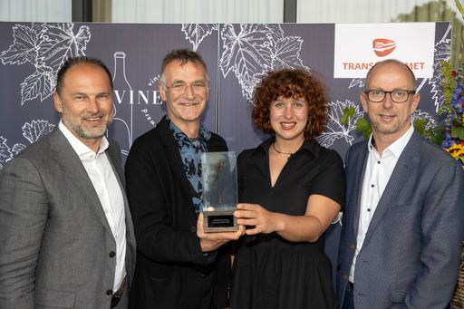  Transgourmet - Vineus 2023 - Cobenzl Wien - Foto:
TG/Kolarik Andreas 12.06.2023. Thomas Panholzer, Josef Umathum,
Sophie Butz, Andreas Hayder