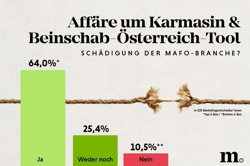 Infografik: Imageschaden durch
Karmasin/Beinschab-Affäre