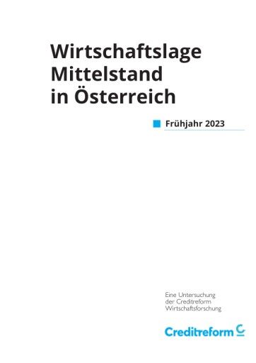 Vorschau Bild von Creditreform KMU Analyse Frühjahr 2023