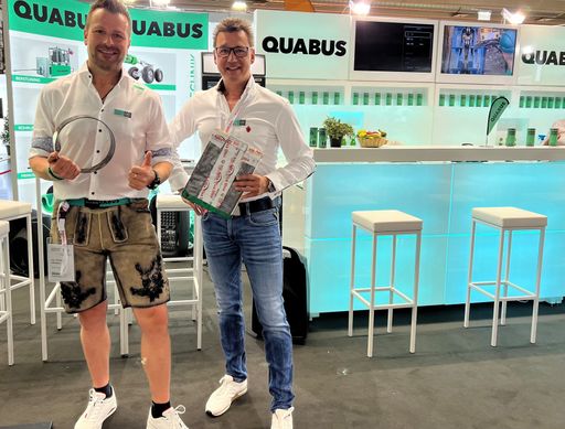 Vorschau Bild von von links nach rechts QUABUS GF Ing. Christoph
Hofstadler, MBA und Marco Warkotz-Gruber, Sales Manager CarboSeal®
PPR freuen sich über die erfolgreiche CarboSeal® Partnerschaft
