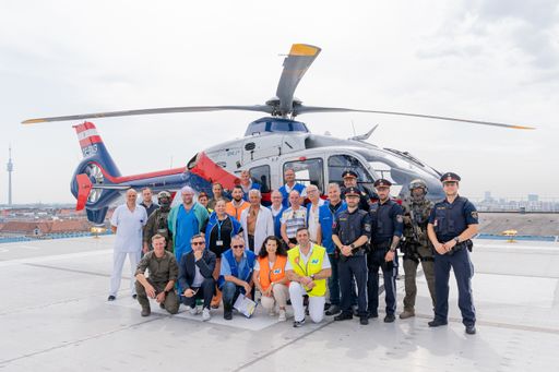 Vorschau Bild von Für den Ernstfall vorbereitet: Hubschrauberübungen
im AUVA Traumazentrum Wien