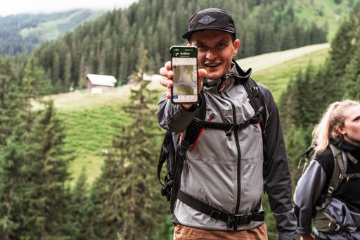  Deutsche Outdoor-Enthusiasten haben ihre Präferenz
klar gemacht - komoot ist die App ihrer Wahl.